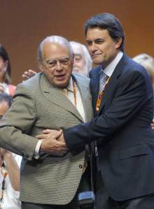 El vals de Mas con Pujol en el último congreso de CDC.